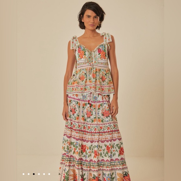 FARM Rio Colorful Floral Maxi Skirt - Picture 2 of 10